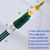 HiFi Silver Plated 3.5mm AUX Audio Cable Male to Male Cellphone Computer Dedicated Amplifier Car Headphone Cables(Emerald 3.5 TRRS,5m) view 4