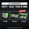 Alarm Magnet Riser Compatible with SimpliSafe | 1 Pack Glow in The Dark Set with 3M Adhesive - Easy Mount to Any Doorway, Window, and Entryway | Sensor/Magnet Not Included (1/2 inch) view 2