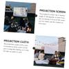 Portable Outdoor Projector Screen Cloth for Movies Folding Design Non-Crease Material for Camping and Home Theater view 3