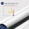 39'' Long Stainless Steel Cable RacewayCord Concealer System Cable Hider/Cable Cover Channel For Driveway Conference Room Home Floor - Hold 3-40 Wires, Wire Molding For Electrical Wiring(Holds 4 wire view 4
