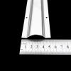 Stainless Steel Floor Cable Cover 39" Long, Office Electric Cables Protector Cable Management/ Wires Trunking Under Desk Cords Hider Strip/ Concealer, Cable Raceway Solutions(8 Pcs,Inner Width 30MM (1 view 2