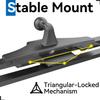 SkyTitan CD Slot Car Mount for Portable CarPlay Screens, Adjustable Angles, Low Profile and Sleek, Integrated Mounting Solution for in-Car Android Display Monitors (4-Tab Bracket Mount) view 4