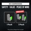 ADT Alarm Magnet Riser | 2 Pack Glow in The Dark Set with 3M Adhesive - Easy Mount to Any Doorway, Window, and Entryway | Ring Sensor/Magnet Not Included (1/2 inch) view 3