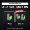 ADT Alarm Magnet Riser | 1 Pack Glow in the Dark Set with 3M Adhesive - Easy Mount to Any Doorway, Window, and Entryway | Ring Sensor/Magnet Not Included (1 inch) view 3