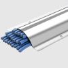 Cable Protector Animal Proof, Floor Wire Covers for Cables Tv on Wall/ Silver Cable Trunking Raceway/ Cable Tidy Solutions for Under Desk Electric Cables & Cords, Stainless Steel(2 Pcs,Inner Width 38M view 1