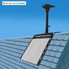 Adjustable Starlink Roof Ridge Mount Gen 3, 180Rotatable Starlink Roof Mounting Kit with Starlink Pipe Adapter Starlink Gen 3 Pole Mount for Starlink Internet Kit Satellite view 2