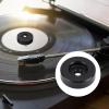 45 RPM Adapter, Turntable Phonograph Record Adapter, Solid Aluminum Dome 45 Adapter for 7 Inch Large Hole Records and Most Turntables view 2