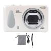 4K 64MP Compact Camera, 18x Zoom, Auto Focus, LED Fill Light, Easy Control, 2.8in Screen, Loop Recording, Compact Design, for Daily Travel (White) view 1