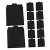 Angoily 12pcs Storage Bag Mailers Envelopes Sleeve Paper Sleeves Rack Envelopes Black view 1