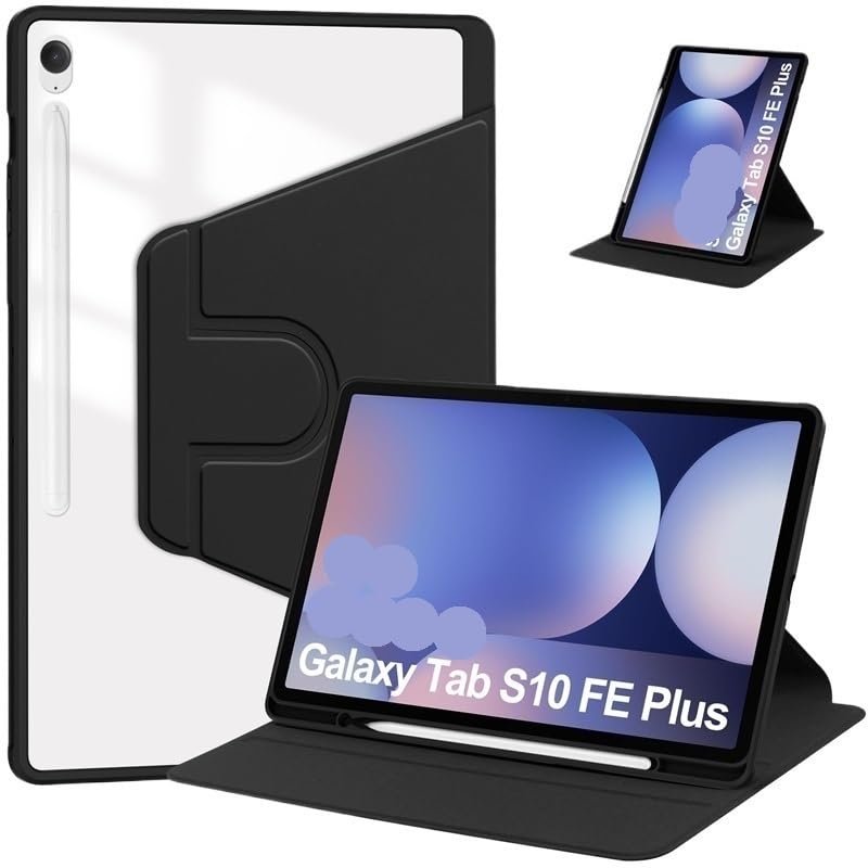 360 Rotation Tablet Case Suitable for Samsung Galaxy Tab S10 FE 10.9-inch SM-X520 / X526B Auto Wake Sleep with S Pen Holder