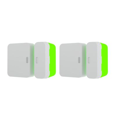 Alarm Magnet Riser Compatible with SimpliSafe | 2 Pack Glow in the Dark Set with 3M Adhesive - Easy Mount to Any Doorway, Window, and Entryway | Sensor/Magnet Not Included (1 inch)