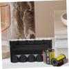 Homoyoyo 5-Pack Black Plastic Film Storage Box with Silicone Bands for Film Rolls - Desktop Organizer view 3