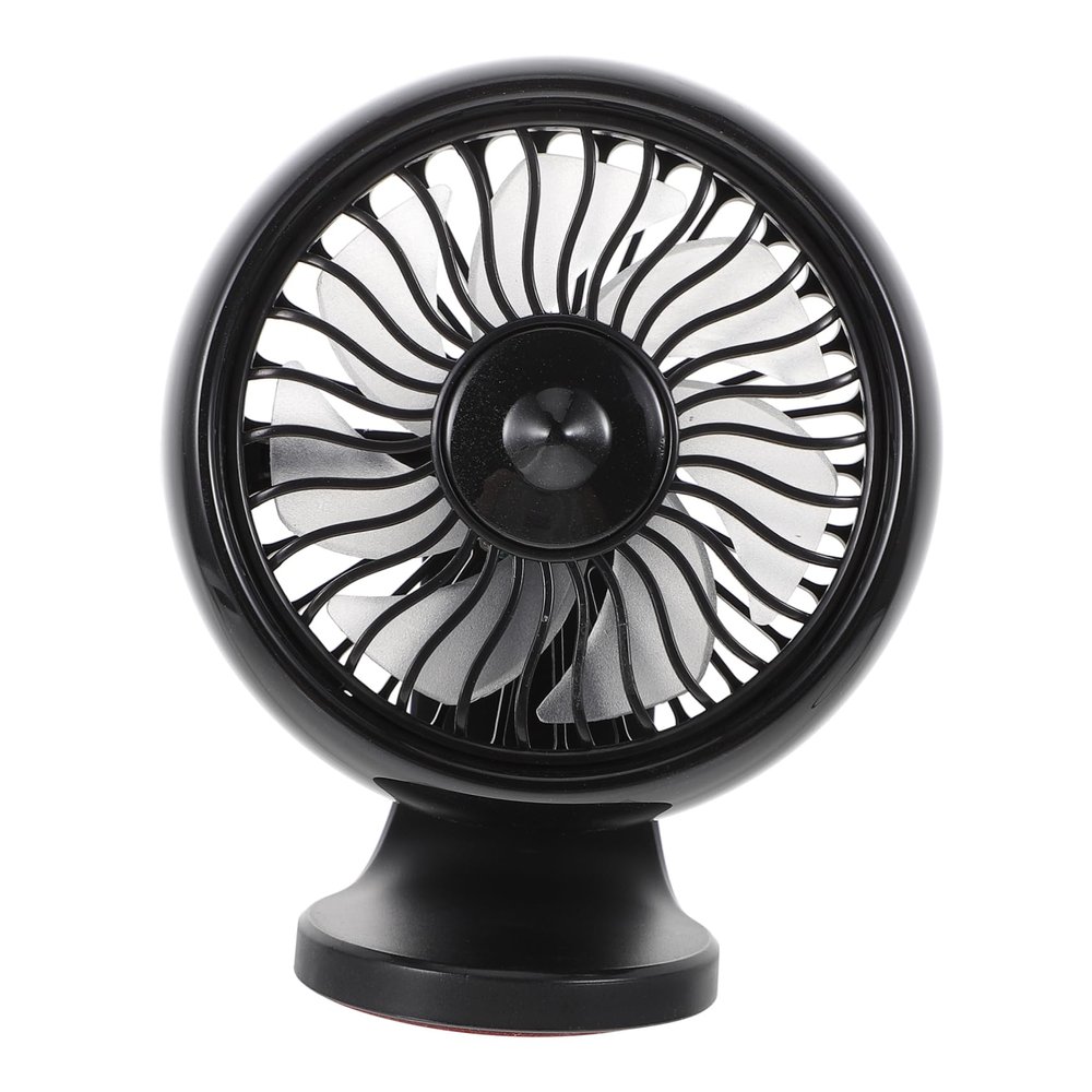 Angoily Car Fan Silent Vehicle Cooling Fan with Light for Refreshing Summer Comfort Portable Design for Undisturbed Driving Experience