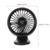 Angoily Car Fan Silent Vehicle Cooling Fan with Light for Refreshing Summer Comfort Portable Design for Undisturbed Driving Experience view 3