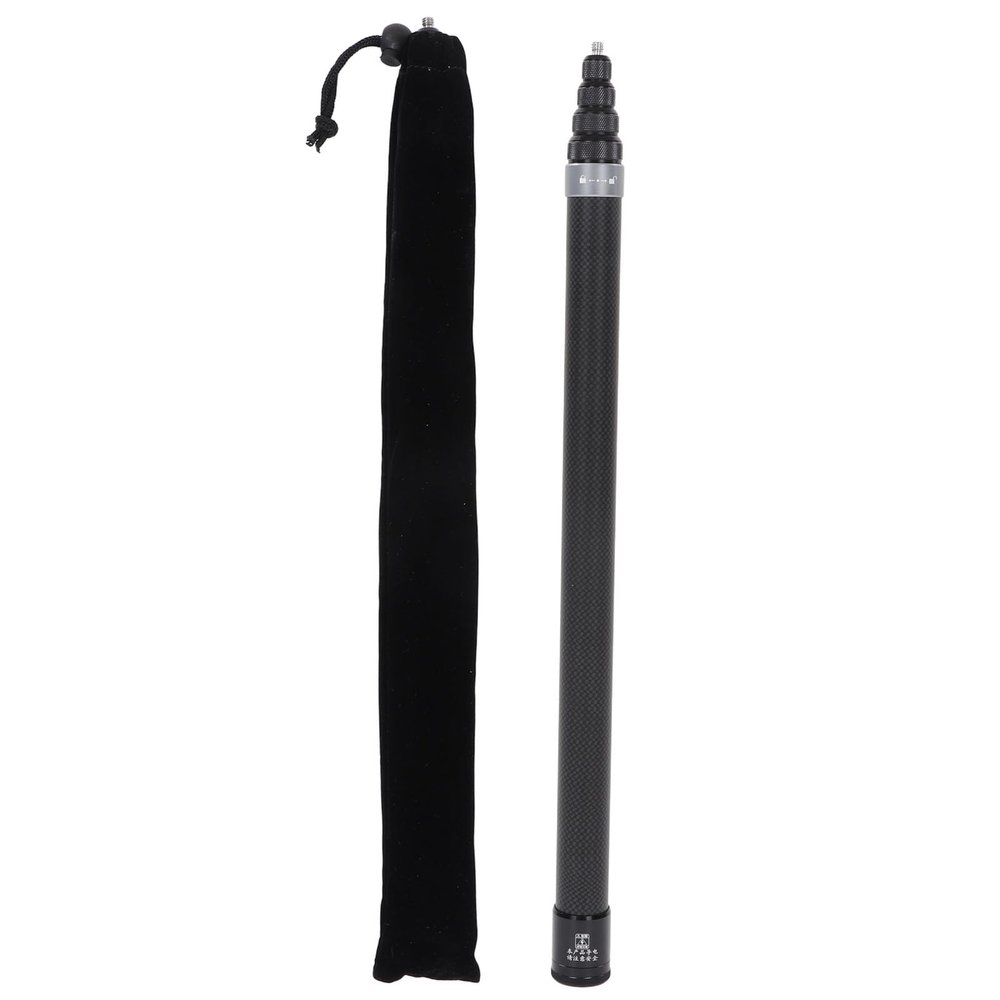 GOTOTOP Palo para Cmara 360 Motion Camera Selfie Stick Adjustable Length Anti Slip Grip for X3, ONE RS, GO 2 (Silver)
