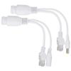 Akozon Akozon 12V Passive Power Over Ethernet POE Adapter Splitter Injector Cable, Design for IP Cameras and Wireless Access Points (White) view 1