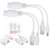 Akozon Akozon 12V Passive Power Over Ethernet POE Adapter Splitter Injector Cable, Design for IP Cameras and Wireless Access Points (White) view 2