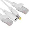Akozon Akozon 12V Passive Power Over Ethernet POE Adapter Splitter Injector Cable, Design for IP Cameras and Wireless Access Points (White) view 4