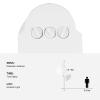 Adjustable Infrared Sensor Switch Human Body Induction Sensor Switch Automatic On Off for Corridors Toilets Stairways Balconies Bathrooms Garages White ABS Plastic 21.5 x 8.5 x view 4