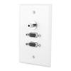 2 VGA Port 3.5 Female Wall Plate Panel for Home Theater Installation view 4