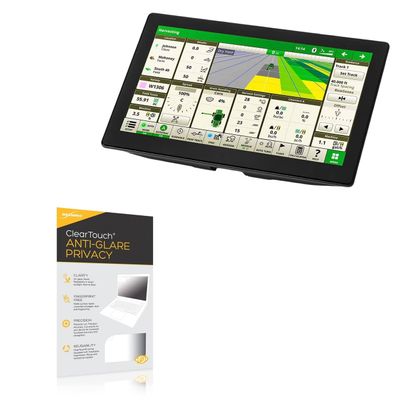 BoxWave Screen Protector Compatible with John Deere G5plus Display (12.8 in) - ClearTouch Anti-Glare Privacy (2-Pack), Privacy Screen Protector Flexible Film Anti-Glare