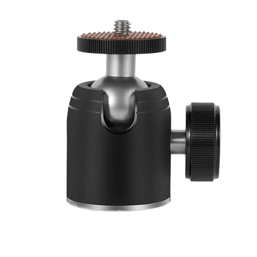 K26A Ball Head Mount Metal 360 Degree Swivel Mi/ni BallHead 1/4" Screw Mount for Camera Fill Light Tripod Ball Head(K25)