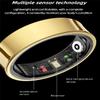 WFGLH Professional Intelligent Health Ring, Waterproof Sleep Monitoring Ring, Ergonomically Designed Arc, for Men, Women and The Elderly,Black,12# view 4