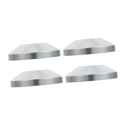 CHICAMPERA Heavy-Duty Chrome-Plated Speaker Spike Pad Base Universal Isolation Feet for Speakers Silver 4 Pack for Home Theater and Audio Enthusiasts