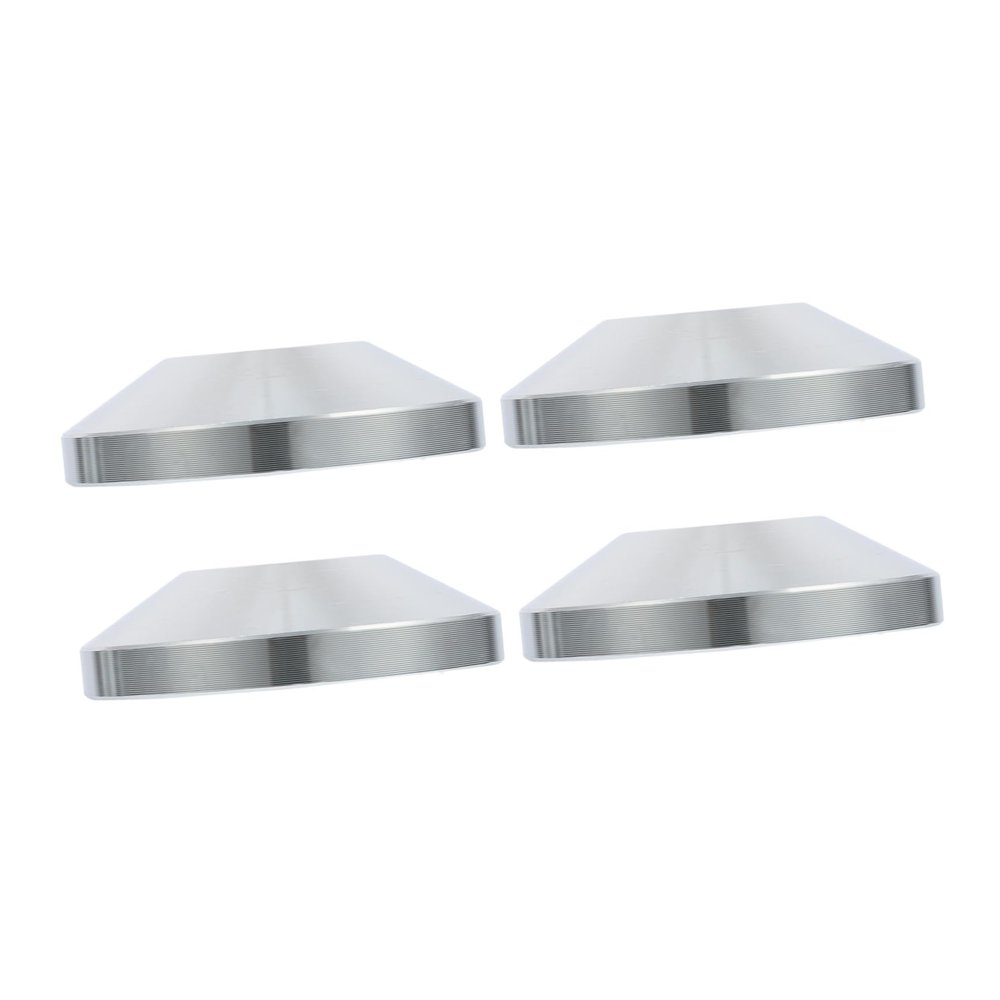 CHICAMPERA Heavy-Duty Chrome-Plated Speaker Spike Pad Base Universal Isolation Feet for Speakers Silver 4 Pack for Home Theater and Audio Enthusiasts