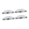 CHICAMPERA Heavy-Duty Chrome-Plated Speaker Spike Pad Base Universal Isolation Feet for Speakers Silver 4 Pack for Home Theater and Audio Enthusiasts view 1