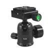 Red Tripod Head Camera Video Ball Head Mount 360 Degree Panoramic Universal Ballhead for Tripod Monopod(S30 Black) view 1