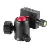 Red Tripod Head Camera Video Ball Head Mount 360 Degree Panoramic Universal Ballhead for Tripod Monopod(S30 Black) view 3