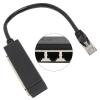 ANGGREK RJ45 Ethernet Splinter Cable, 8-pin, Black, Ethernet Splinters 1 to 4, Extended Access to 4xRJ45 Network Connection for Laptop view 2