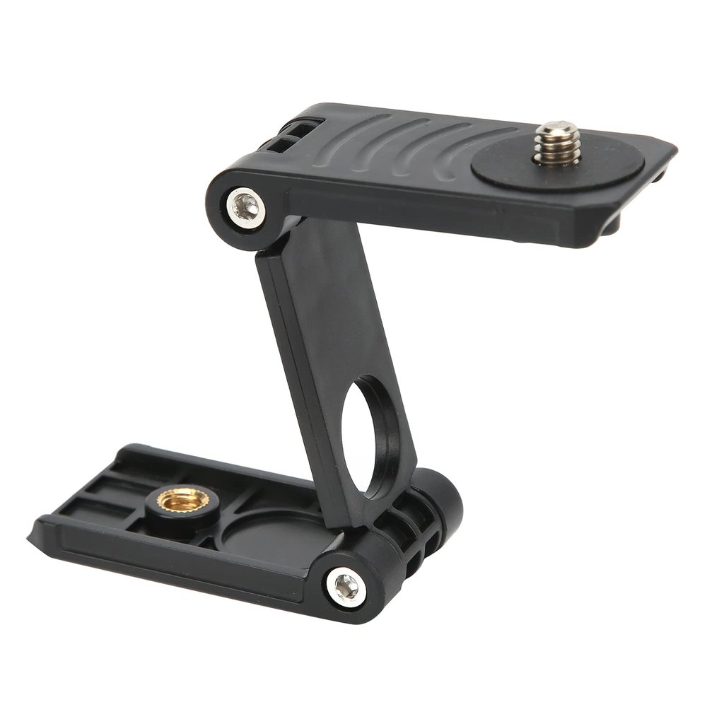 Z Shape Camera Tilt Head, ABS Plastic Material Compact Tripod, Z Mounting Plate, Z Tilt Ball Head Design, Lightweight for Camera