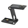 Z Shape Camera Tilt Head, ABS Plastic Material Compact Tripod, Z Mounting Plate, Z Tilt Ball Head Design, Lightweight for Camera view 1
