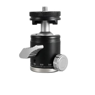 K19 Mi/ni Cold Shoe Ball Head Dual Use 1/4 Screw Cold Shoe Aluminum Alloy for Camera Phone Speedlite Tripod Selfie Stick(K18A)