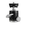 K19 Mi/ni Cold Shoe Ball Head Dual Use 1/4 Screw Cold Shoe Aluminum Alloy for Camera Phone Speedlite Tripod Selfie Stick(K18A) view 1