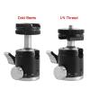 K19 Mi/ni Cold Shoe Ball Head Dual Use 1/4 Screw Cold Shoe Aluminum Alloy for Camera Phone Speedlite Tripod Selfie Stick(K18A) view 3