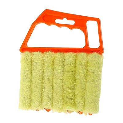 Beaupretty Blinds Cleaning Brush Removable Teeth Handheld Pulley Tool for Window and Air Conditioner Cleaning Lightweight and Washable Shutter Duster