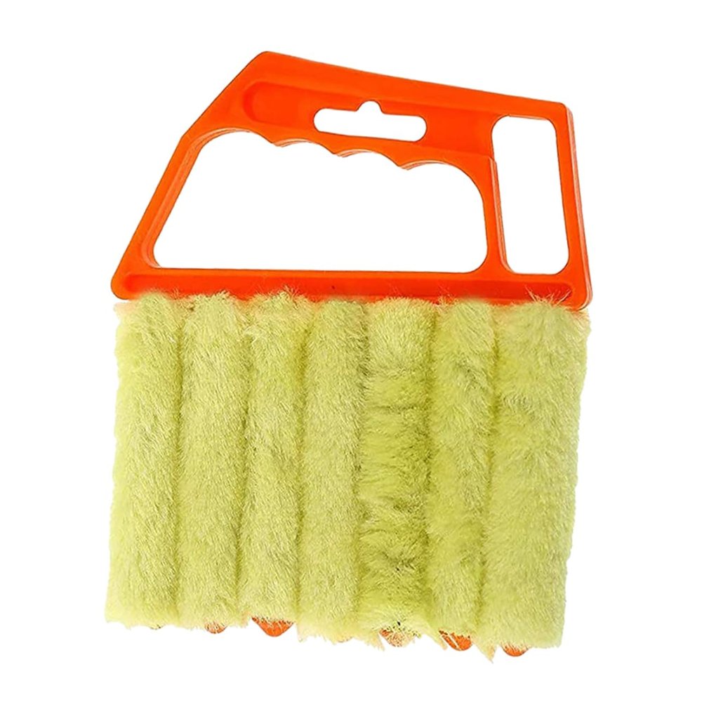 Beaupretty Blinds Cleaning Brush Removable Teeth Handheld Pulley Tool for Window and Air Conditioner Cleaning Lightweight and Washable Shutter Duster