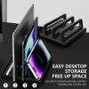 WANGHAI2024M Laptop Stand Vertical Laptop Stand, 4 in 1 Space-Saving Vertical Laptop Dock Desktop Laptop Holder Laptop Mount(White) view 4