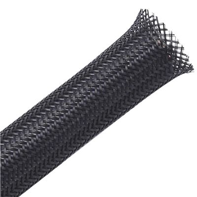 150 Extension Cable Collation Sleeves, Black PET Winding Sleeves, 2~50mm Mesh Sleeving for Wire Harness Protection(25 mm)