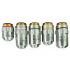 Lab Microscope Accessories Achromatic Objective Lens 5X 10X 20X 40X 50X 60X 80X 100X Microscope 20.2mm/RMS(100X) view 4