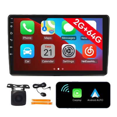 [2G 64G] Android Car Stereo FM Radio Carplay Android Auto 10.1" Touchscreen Headunit Media Player with Backup Camera for Fiat 500L 2012 2013 2014 2015 2016 2017 2018 2019 2020 2021