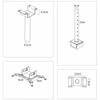 FYorbitH Projector Universal Hanging Bracket Projector Hanging Bracket Projector Bracket Ceiling Universal Hanging Bracket High Load-Bearing Portable Projector(Black) view 2