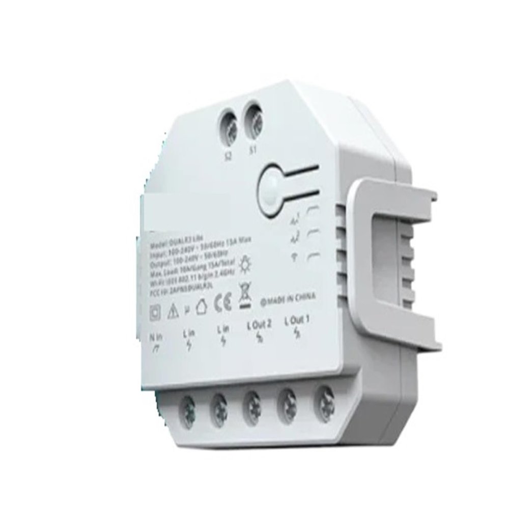 L6AS0F7 Dual R3 Dual Relay with Power Metering Mini Switch for Roller Shutter Electric Motor Curtain(DUALR3 4 pcs)