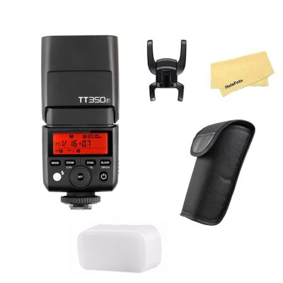 Godox TT350F 2.4G Wireless HSS 1/8000s GN36 Weight 210g TTL Mini Autoflash,LCD Panel 0.1-2.2s Recycle Time,Compatible for Fuji Cameras X-Pro2 X-T20 X-T1 X-T30 X-Pro1 X-T10 X-E1 X-A3 X100F X100T etc