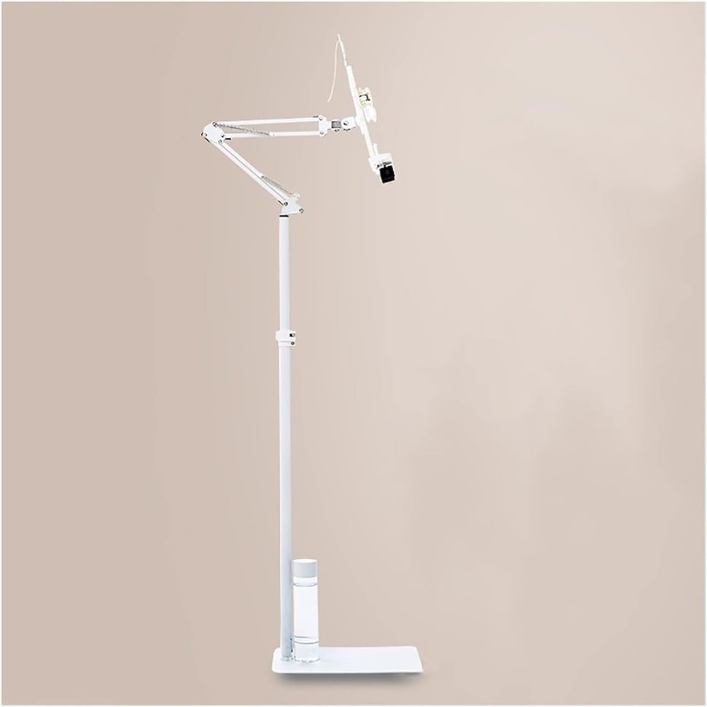 Adjustable Floor Book Stand for Reading,360 Rotating Angle Cookbook Stand Music Stand,Foldable Phone Tablet Mount Holder,Heavy Duty Floor Multi-Function Bookstand (No lamp)