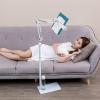 Adjustable Floor Book Stand for Reading,360 Rotating Angle Cookbook Stand Music Stand,Foldable Phone Tablet Mount Holder,Heavy Duty Floor Multi-Function Bookstand (No lamp) view 2