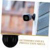 DOITOOL Camera Rain Cover Parasol Stand Base Film Security Camera Sand Camera Cleaning Kit Dome Umbrella for Rain Nest Camera Outdoor Camera Umbrella Holder Clamp Plastic Black view 4